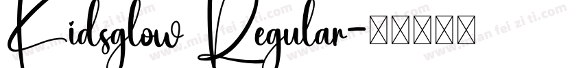 Kidsglow Regular字体转换